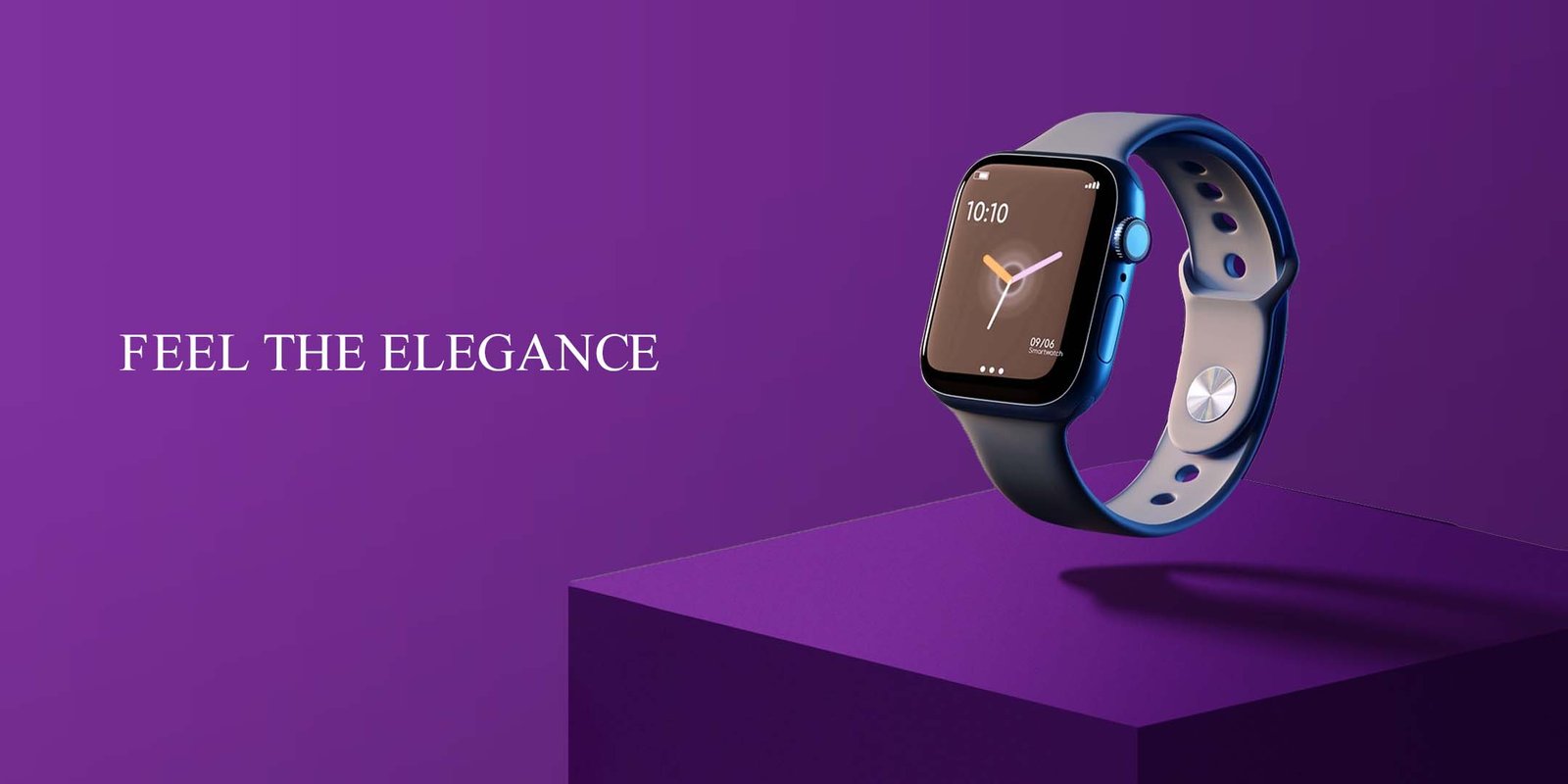 Typography | Secrets of Choosing the Right fonts for Your Brand | ResourceFlix a smart watch on a purple surface, Serif banner