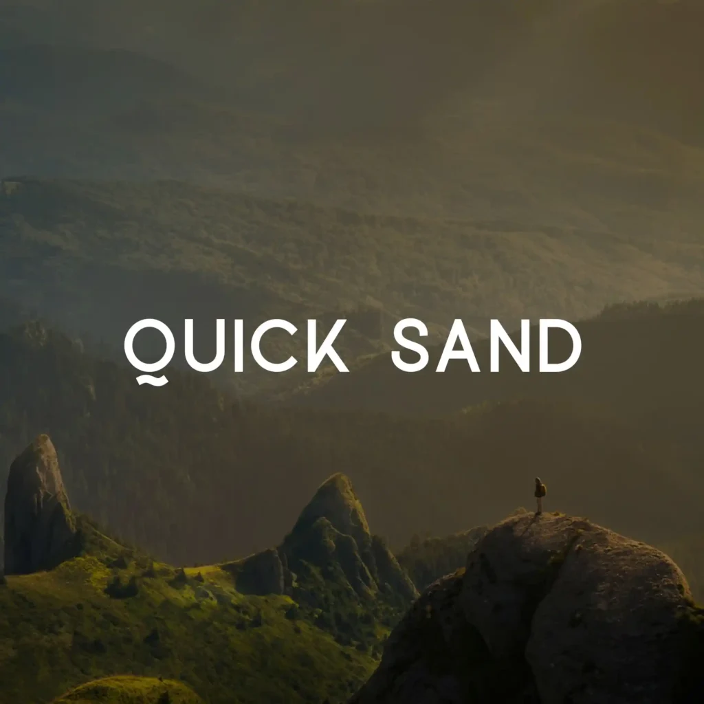 quick sand font
