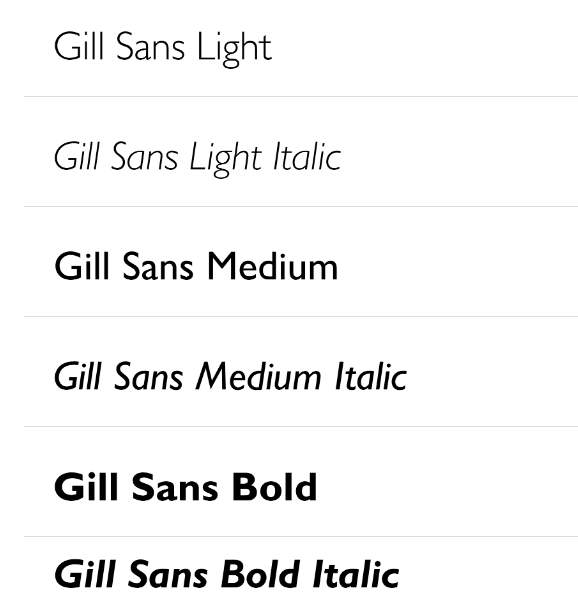 Gill Sans