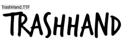 Trash hand freaky font