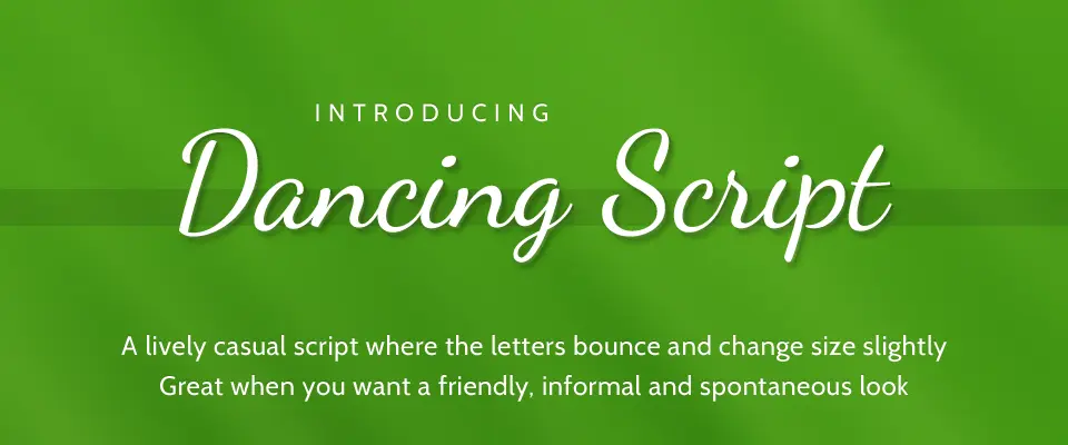 dancing script font