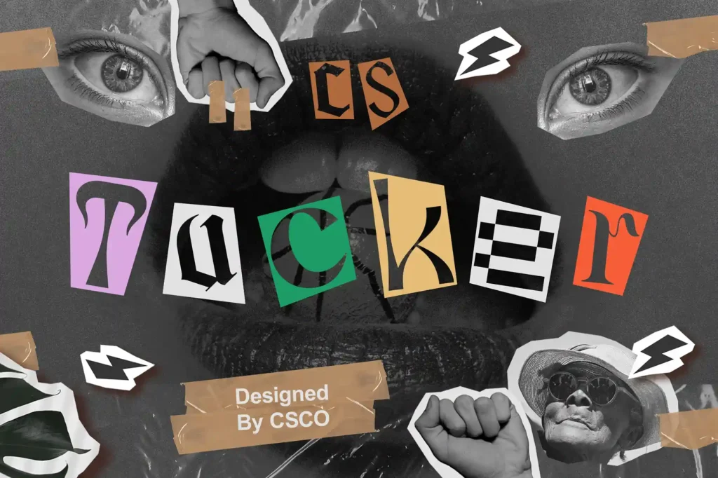 collage font