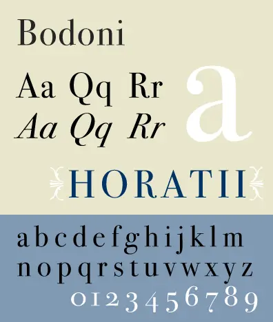 Bodoni seventy two