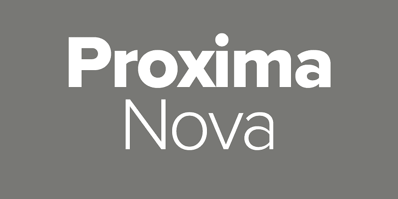 Proxima nova font 