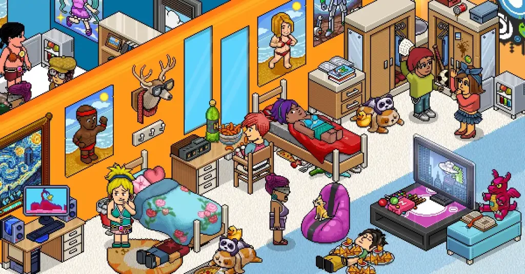 13 Creative Pixel Art Ideas to Challenge and Inspire You | ResourceFlix Visual of habbo game