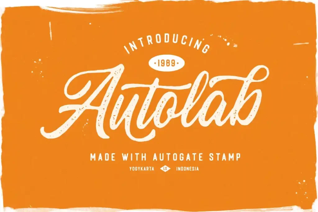 Autogate stamp font download