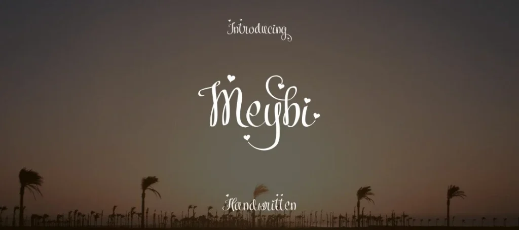 Myebi luxury font