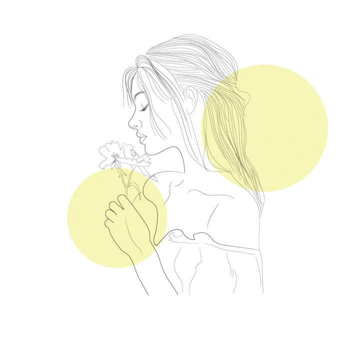 Free elegant woman line art vector in AI and EPS for branding, posters, and digital design.