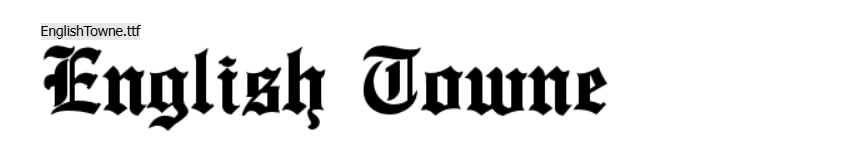 visual of English Towne