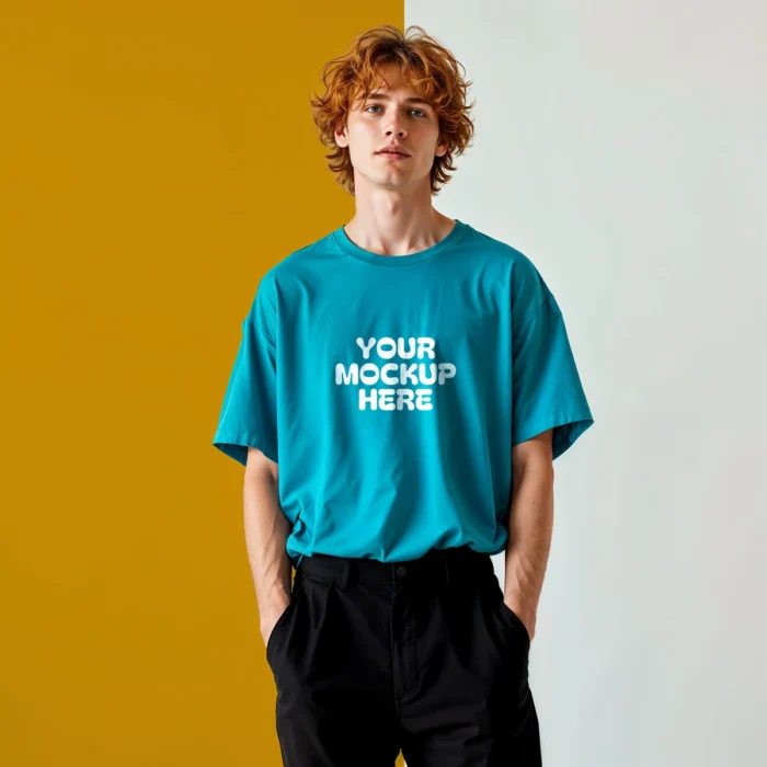 Oversized T-Shirt Mockup – Perfect for Apparel Designs - Image 2