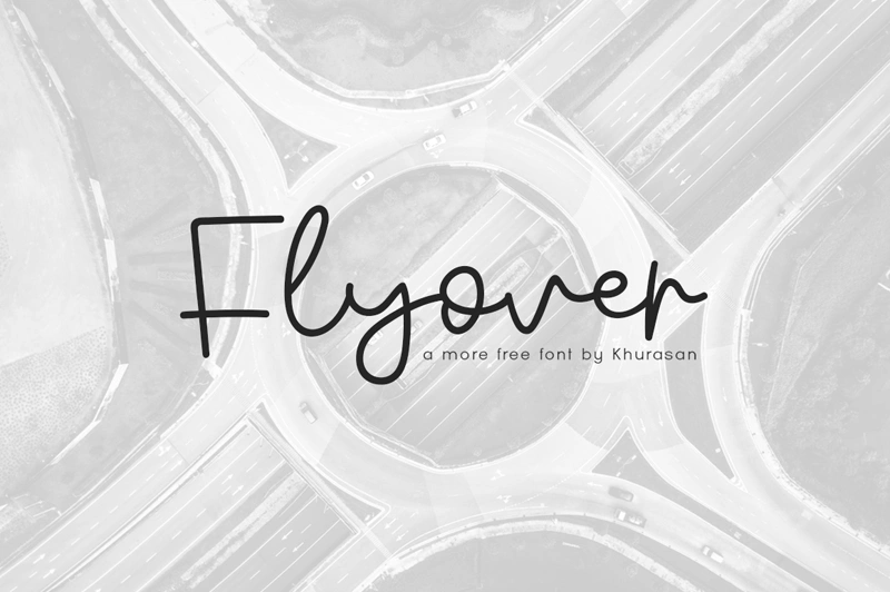 12 Preppy Fonts That Scream Elegance and Style | ResourceFlix Visual of fly over font