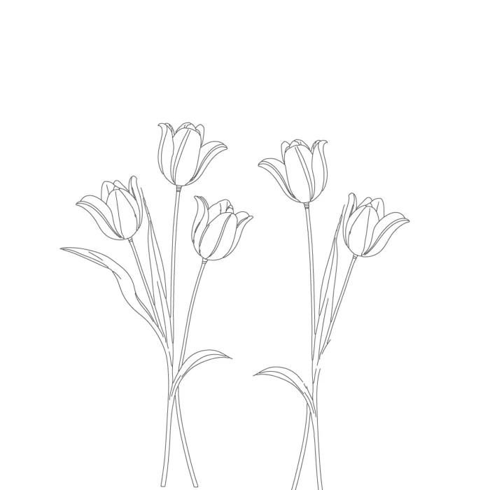 Minimal floral line art vector design for modern branding, wedding invites, and packaging.
