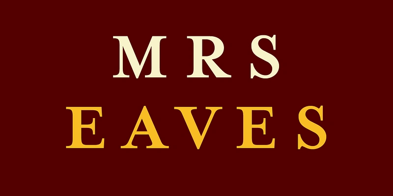 12 Preppy Fonts That Scream Elegance and Style | ResourceFlix Visual of preppy font: MRS EAVES