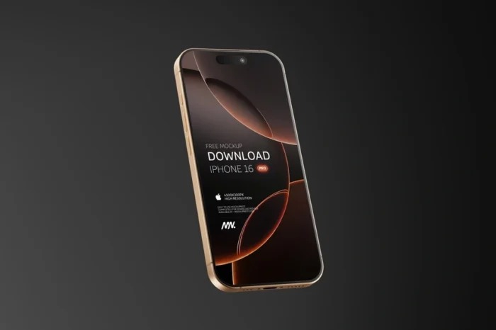 Free iPhone 16 Pro Mockup – Showcase Your Designs with Style