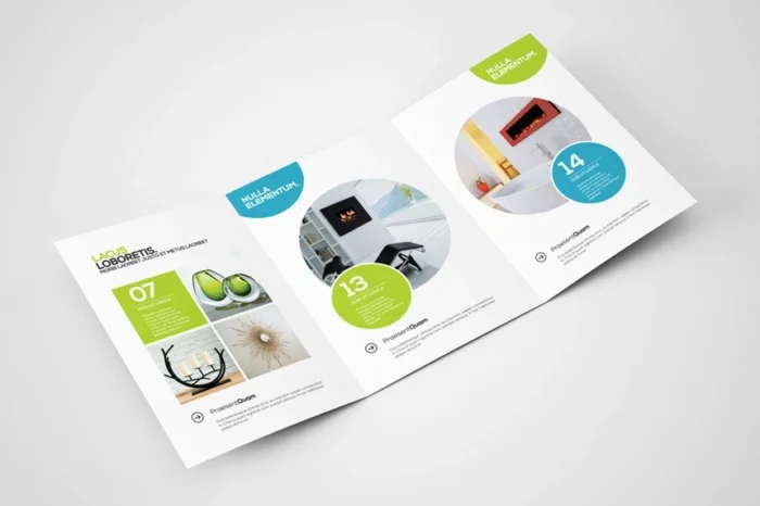Free 3 Folds A4 Brochure Mock-Up