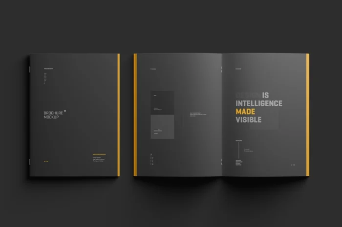 Free Elegant A4 Brochure Mockup