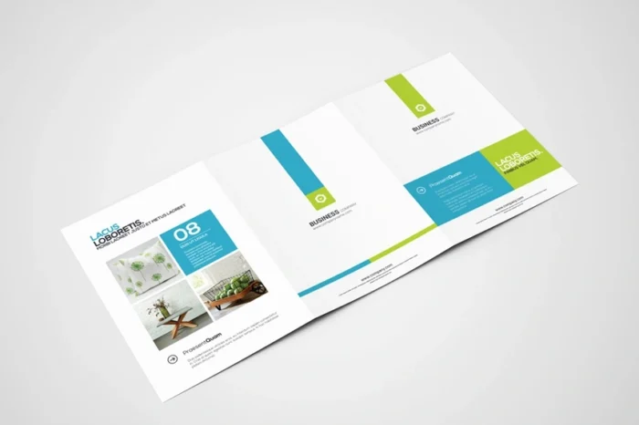 Free 3 Folds A4 Brochure Mock-Up