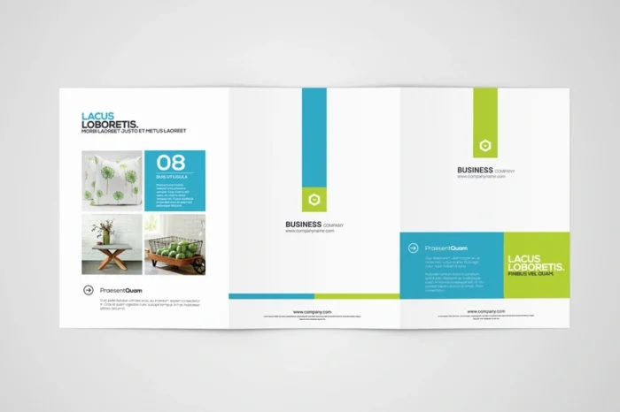 Free 3 Folds A4 Brochure Mock-Up