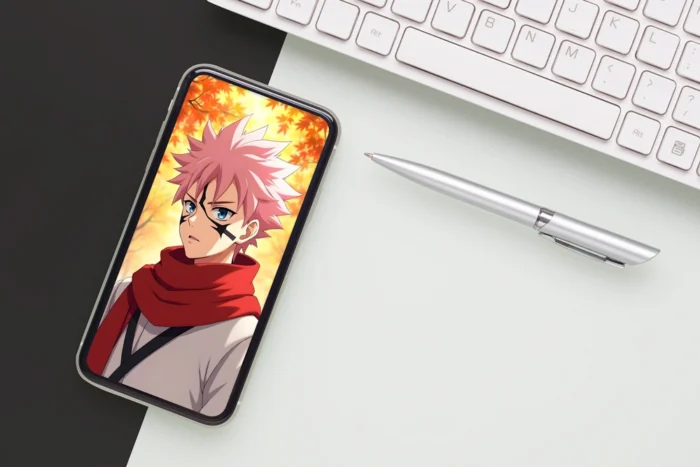 Vibrant Pink-Haired Anime Wallpaper in 4K