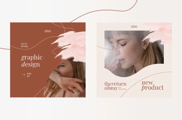 8 Modern Feminine Social Media Post Templates