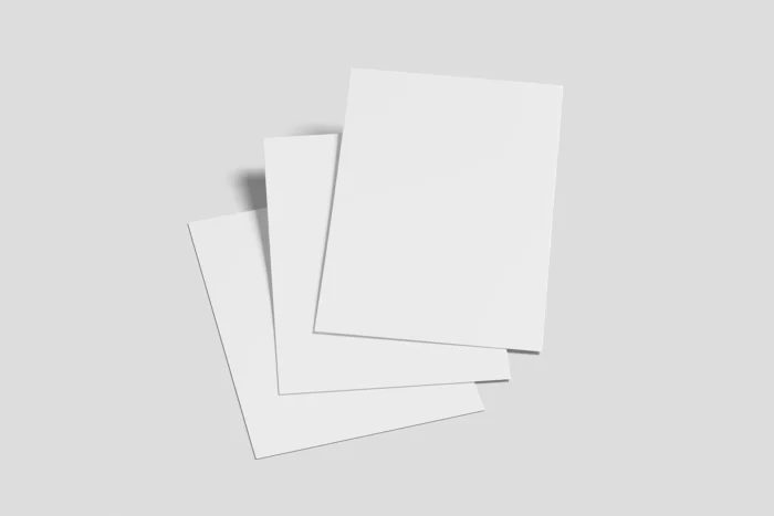 Free A4 Paper Stationery Mockup