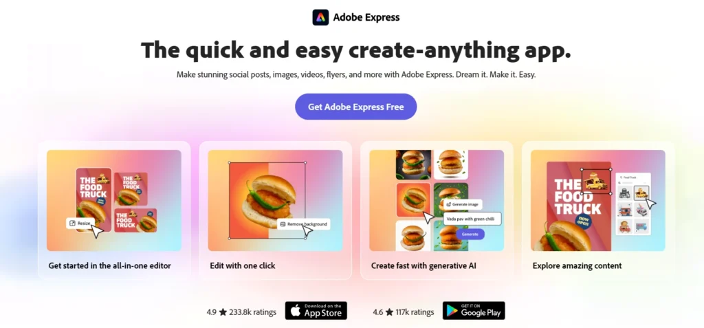17 Best Free Graphic Design Software in 2025 | ResourceFlix Adobe express: Free Graphic Design Software