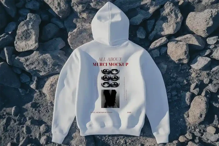 Free Back Hoodie Mockup PSD