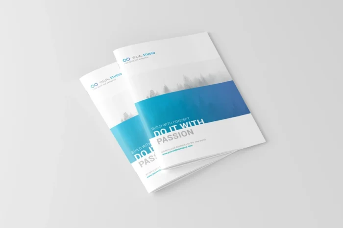 A4 magazine catalog mockup featuring open layout for showcasing editorial and promotional designs.