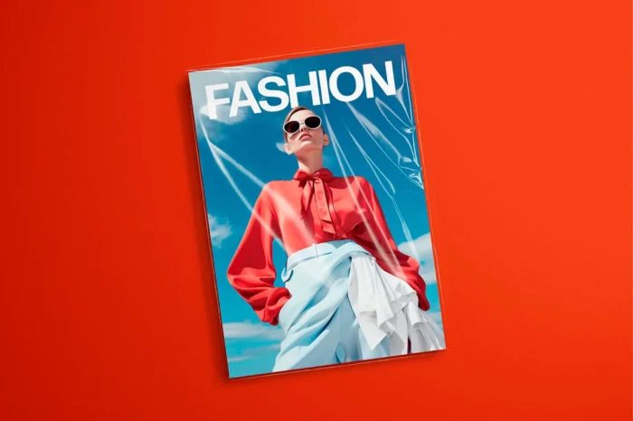 Free Realistic A4 Magazine Mockup for showcasing editorial layouts and branding designs.
