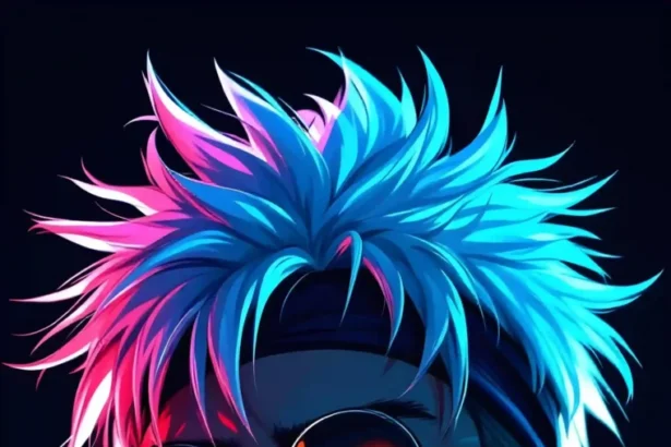 Free 4K Neon Anime Wallpaper for iPhone