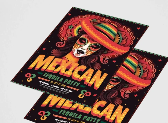Free Mexican Flyer Template PSD