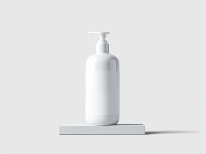 Free Pump Bottle Mockup PSD