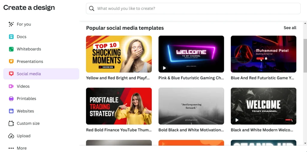 canva- free graphic design software