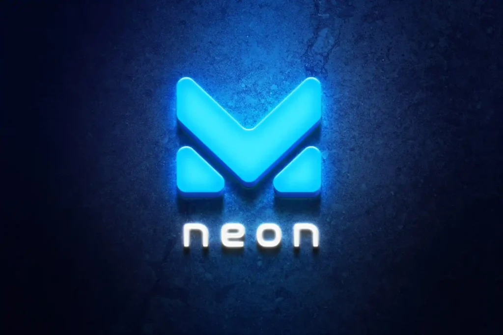 10 Working Logo Design Tips to Help You Stand Out | ResourceFlix Cyan Glowing Logo Mockup (PSD File)