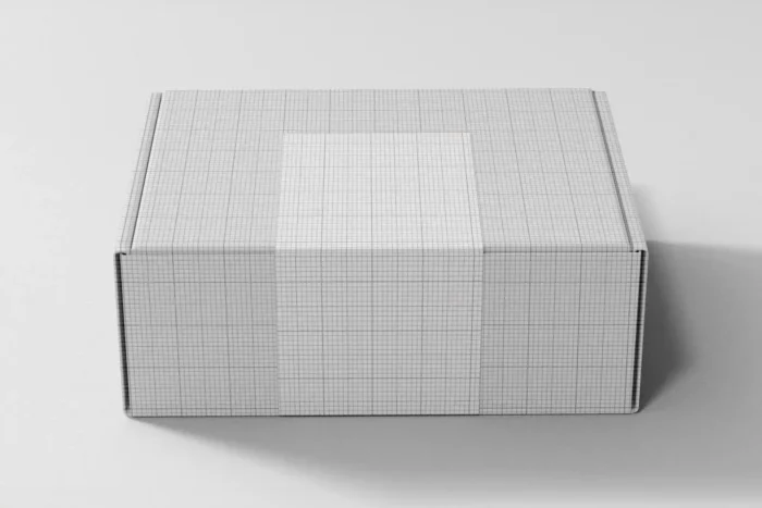 Free Shipping Box Mockup