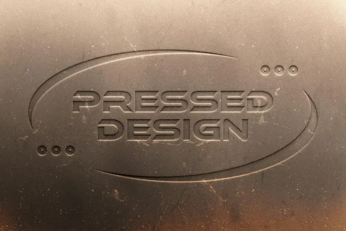 Realistic Logo Mockup with lifelike textures and lighting for professional logo presentations and branding.