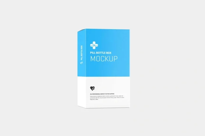 Free Pill Bottle Packaging Mockup