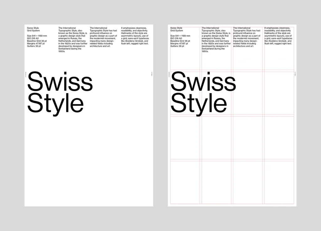Modern Swiss Graphic Design: How to Refresh the Timeless Style in 2025 | ResourceFlix Image credit: Behance