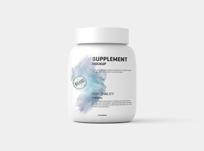 Protein Pack and Jar Mockup