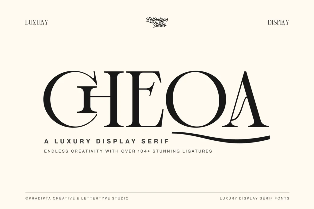 Cheqa – Luxury & Elegant Serif