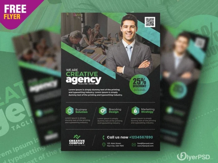 Free Business Corporate Flyer Design PSD
