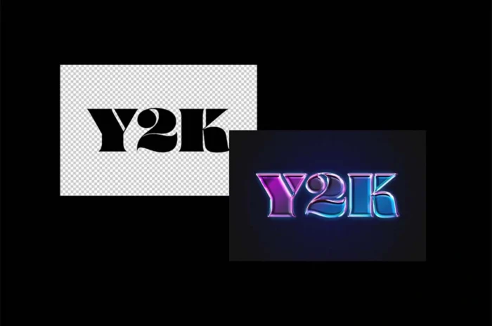 Free 90s Neon Chrome Text Effect - Image 3