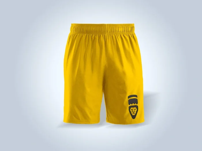 Free sports shorts mockup for athletic wear designs and professional presentations.