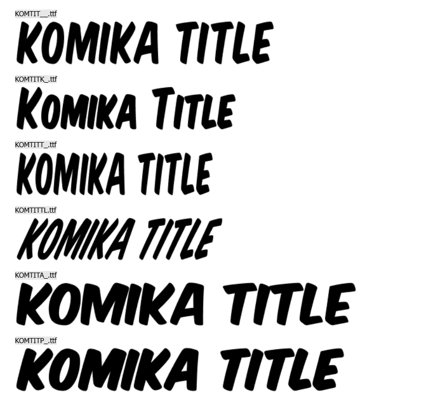 Komika Title