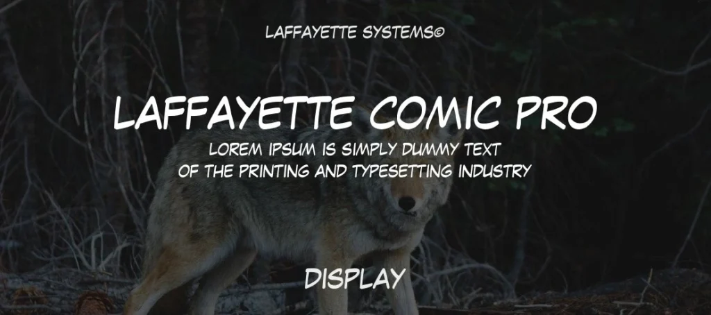 20 Professional Comic Book Fonts That Designers Love | ResourceFlix Laffayette Comic Pro