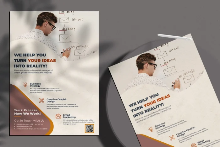 Free Marketing and Agency Corporate Flyer PSD