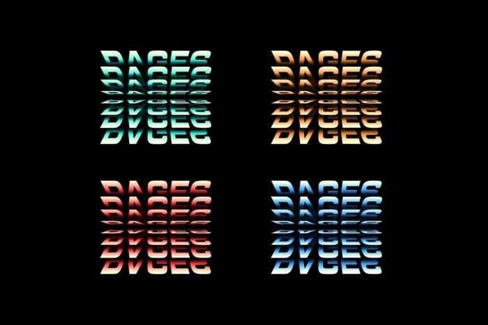 Page Flip Text Effect