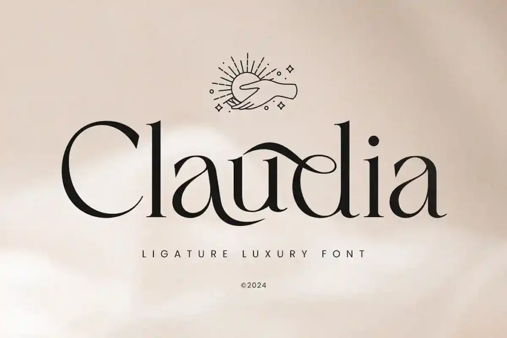 Claudia – Ligature Luxury Font