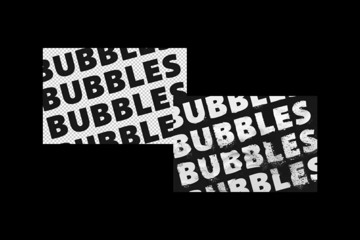 Free Distort Bubble Text Effect!