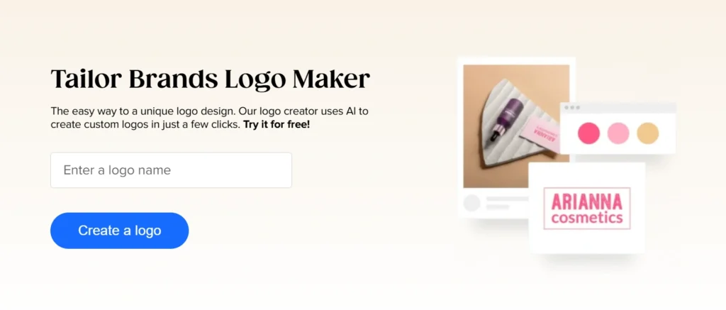 Tailor Brands' Free Logo Creator